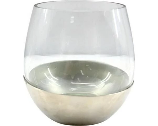 CHALET Windlicht Dunham 11 cm, Silber