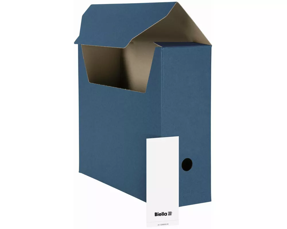 Biella Archivschachtel A4 Blau, 10 Stück