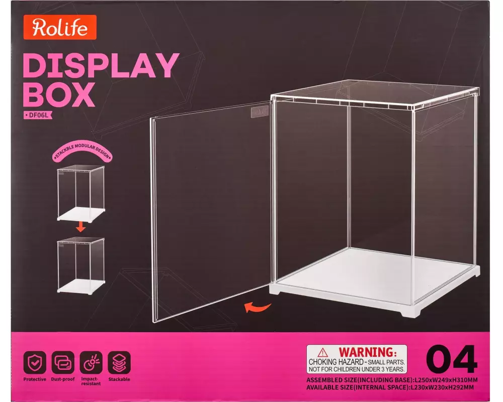 Rolife Bausatz Display box 250 x 249 x 310 mm Transparent
