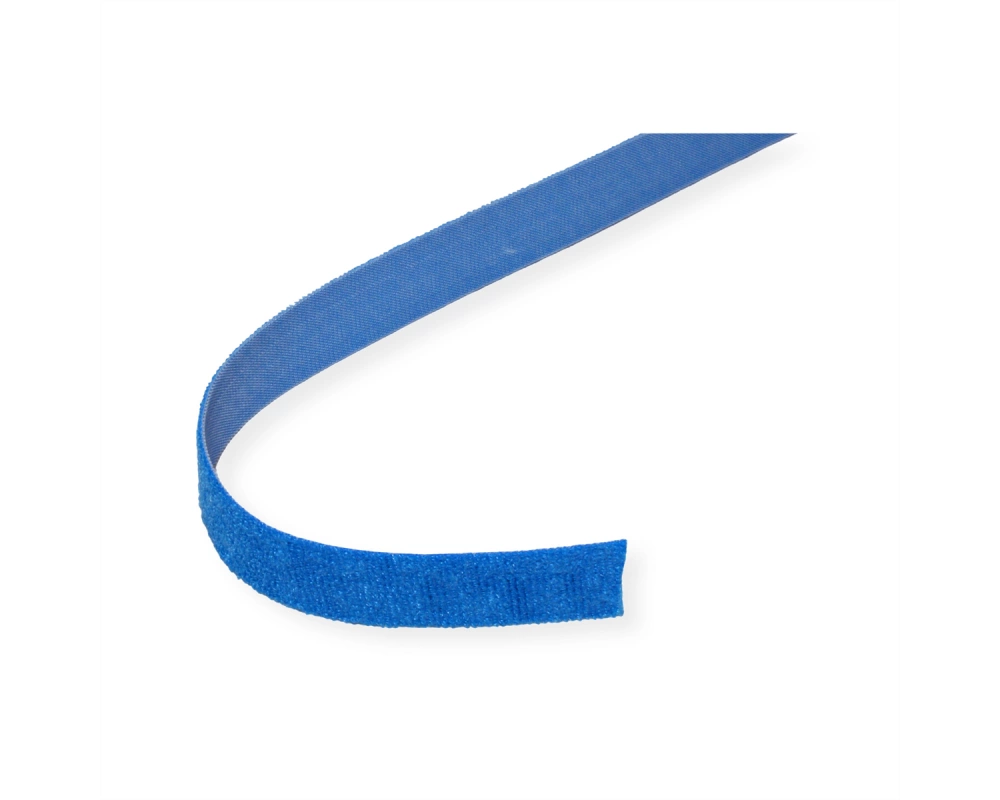 VELCRO ONE-WRAP Klettbandstreifen 20mm, unperforiert auf Rolle, blau, 25 m