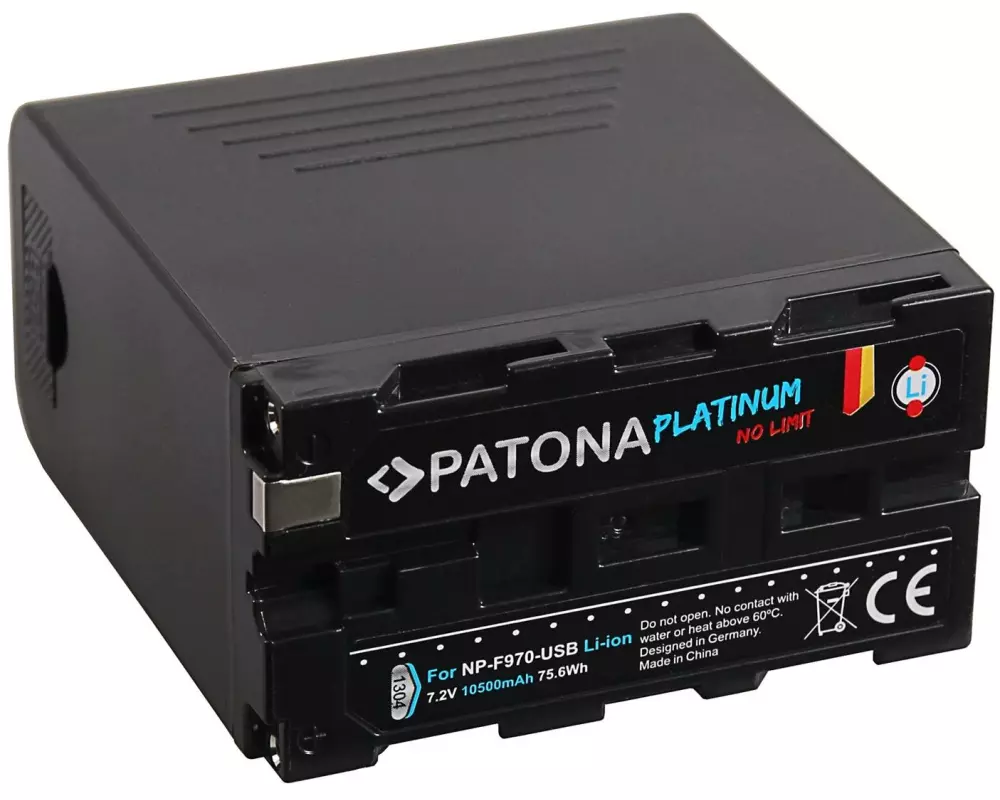 Patona Digitalkamera-Akku für Sony NP-F970 und CCD Serie