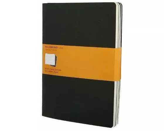 Notizbuch / Extra Large. Ruled. Black Cover