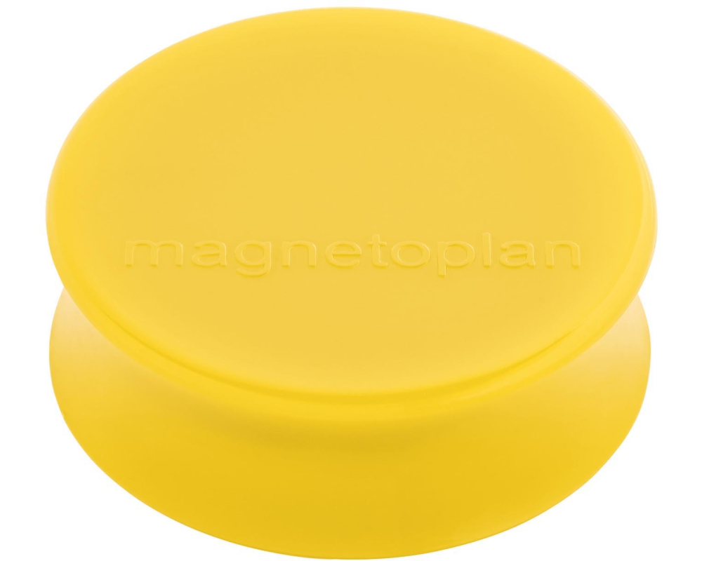 MAGNETOPLAN Magnet Ergo Large 10Stk. 16650102 goldgelb 34x17.5mm