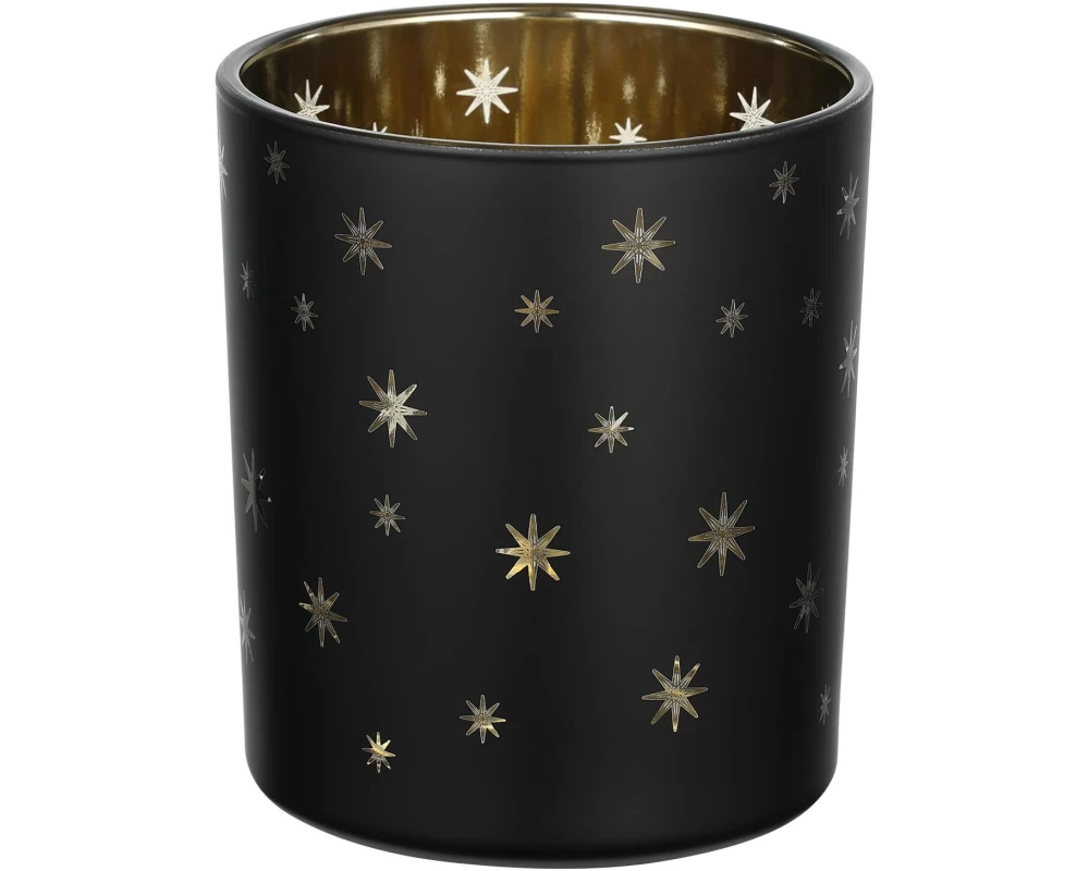 EGLO Teelichthalter Lukut 10 cm Gold/Schwarz, Glas