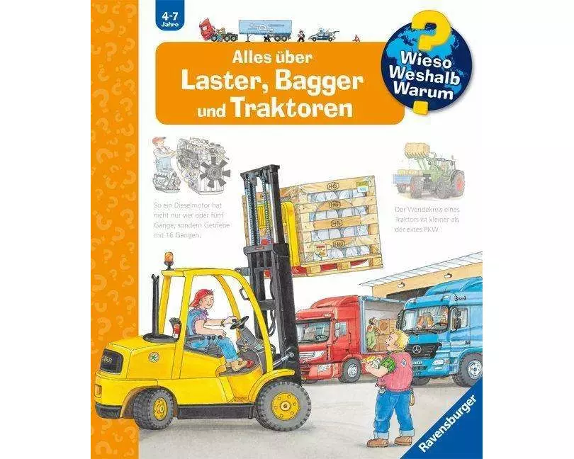 Wieso? Weshalb? Warum? Band 38 - Alles über Laster, Bagger und Traktoren