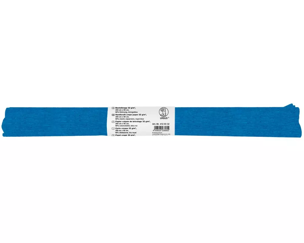 URSUS Krepppapier 50 cm x 2.5 m, 32 g/m², Königsblau
