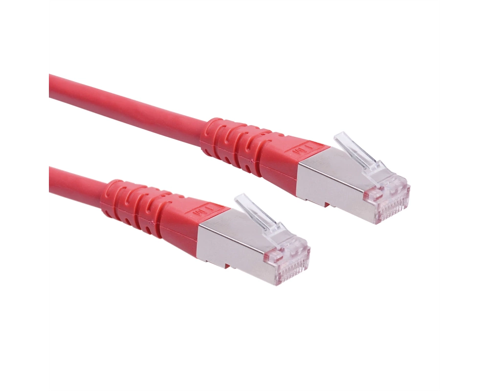 ROLINE Patchkabel Cat.6 (Class E) S/FTP (PiMF), rot, 7 m