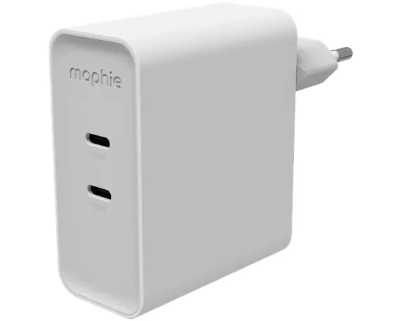 mophie Speedport 100 Universal Weiß AC Schnellladung Drinnen