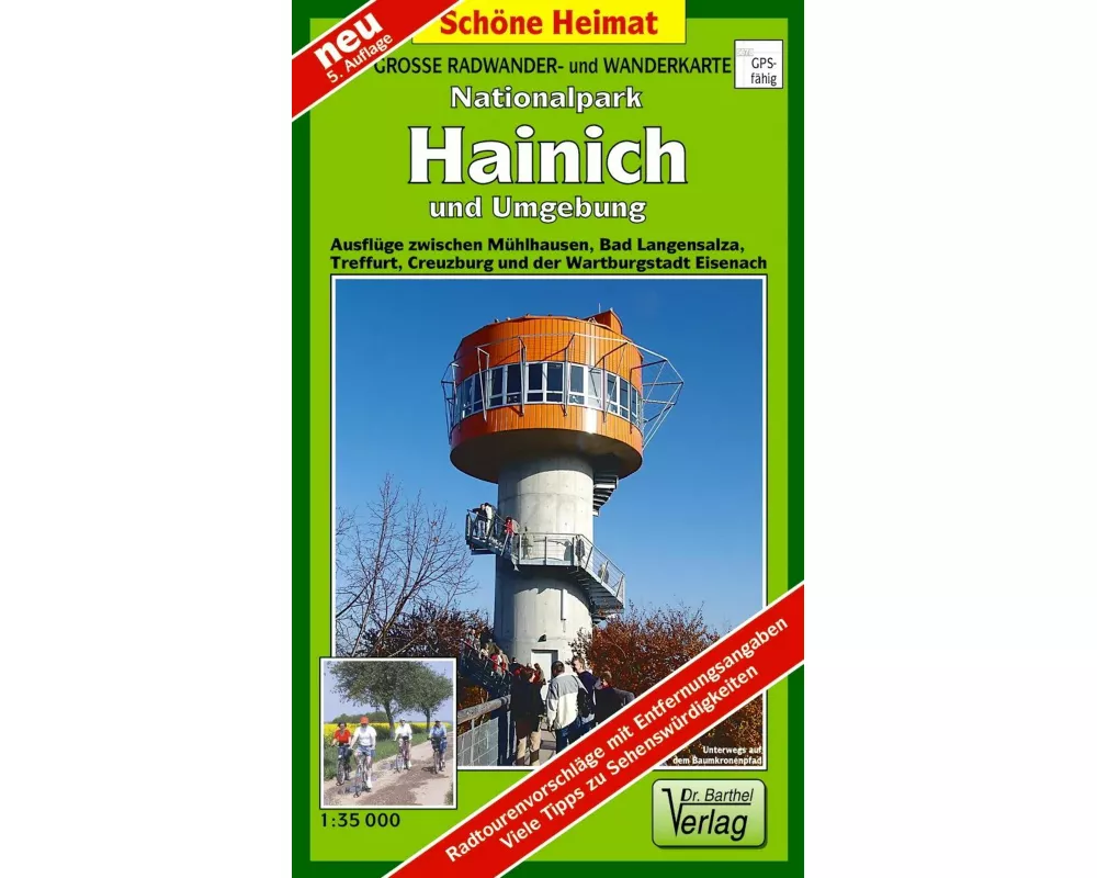 Nationalpark Hainich und Umgebung 1 : 35 000. Wander- und Radwanderkarte