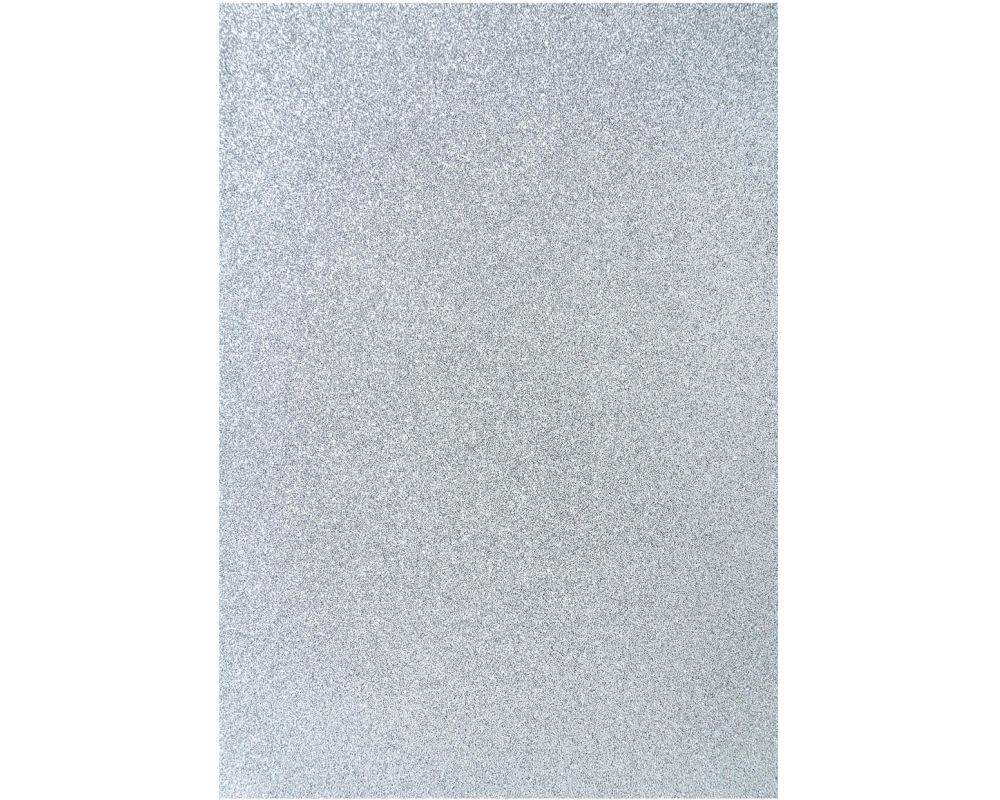 I AM CREATIVE Glitterpapier A4 4070.606 silber, 100g