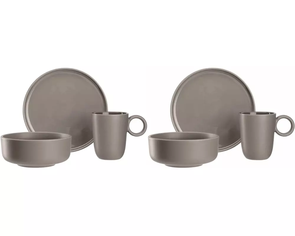 Leonardo Speise-Service Roma 6-teilig, Taupe