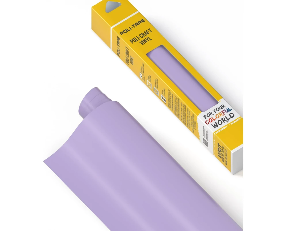 Poli-Tape Vinylfolie Permanent 30.5 x 183 cm, Hellviolett matt