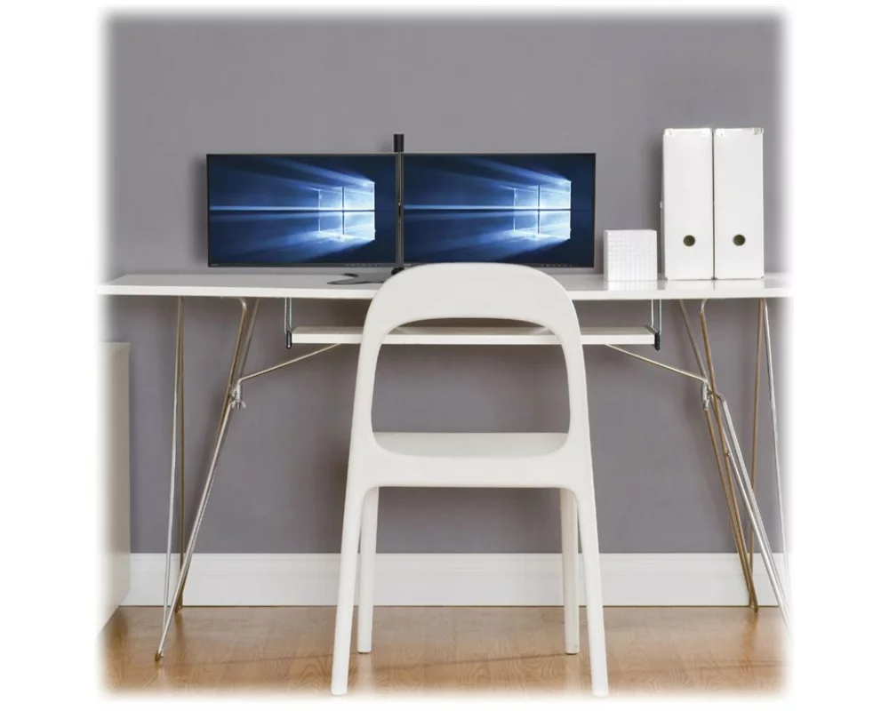 EATON TRIPPLITE Dual-Monitor Desktop Mount Stand, for 13inch to 7inch Flat-Screen Displays