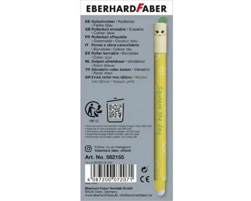 Eberhard Faber Fruity Erase it! Zitrone 0.7 mm, Blau