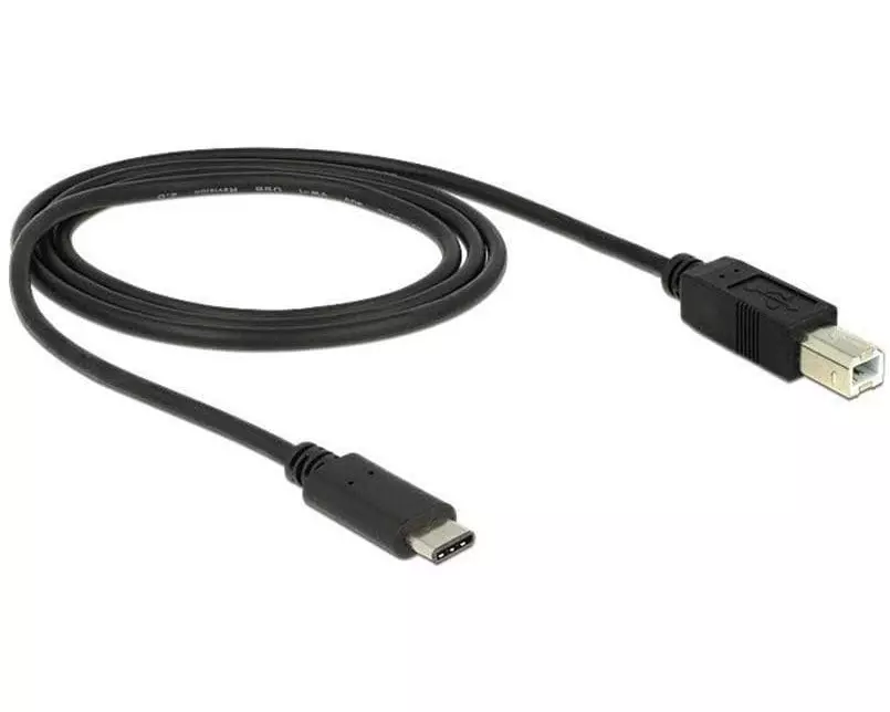 Delock USB 2.0-Kabel USB-C - USB-B 1 m