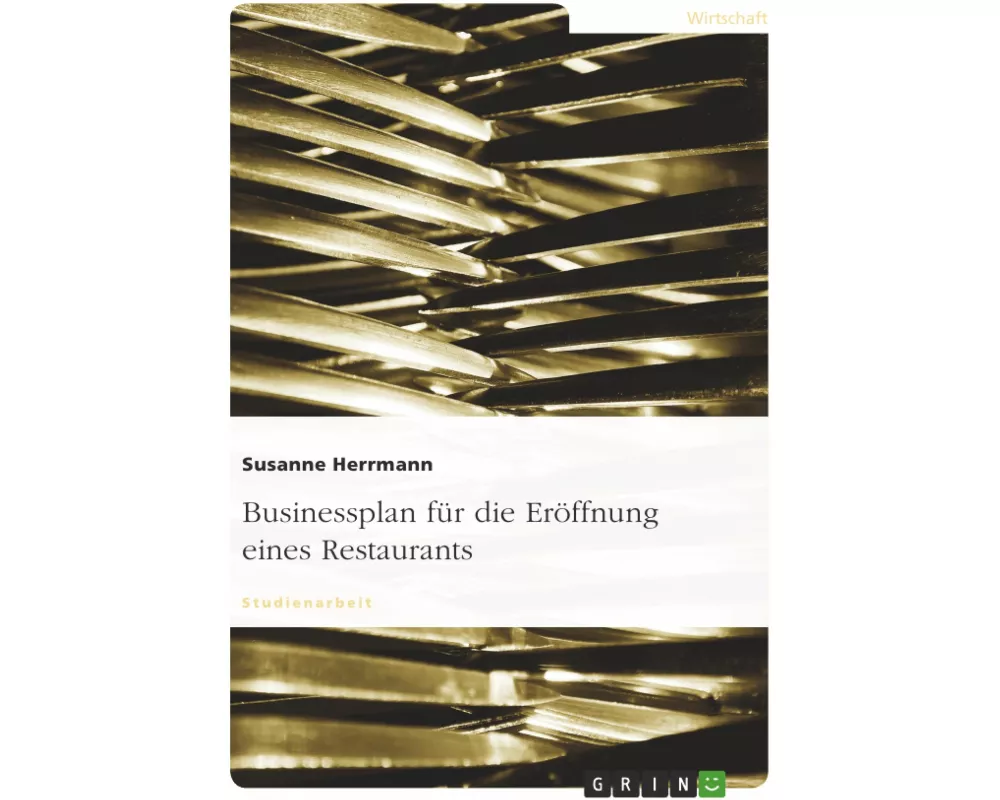 Businessplan für die Eröffnung eines Restaurants