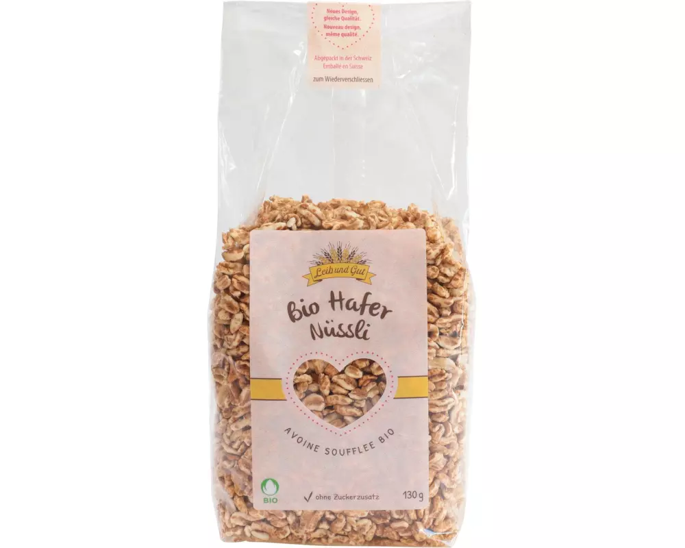 Leib und Gut Bio Hafer Nüssli 130 g