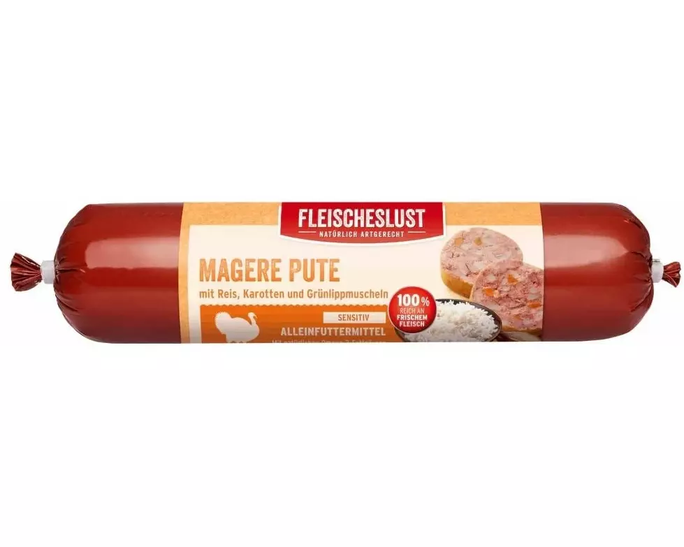 Fleischeslust Nassfutter Single Protein Magere Pute, 400 g