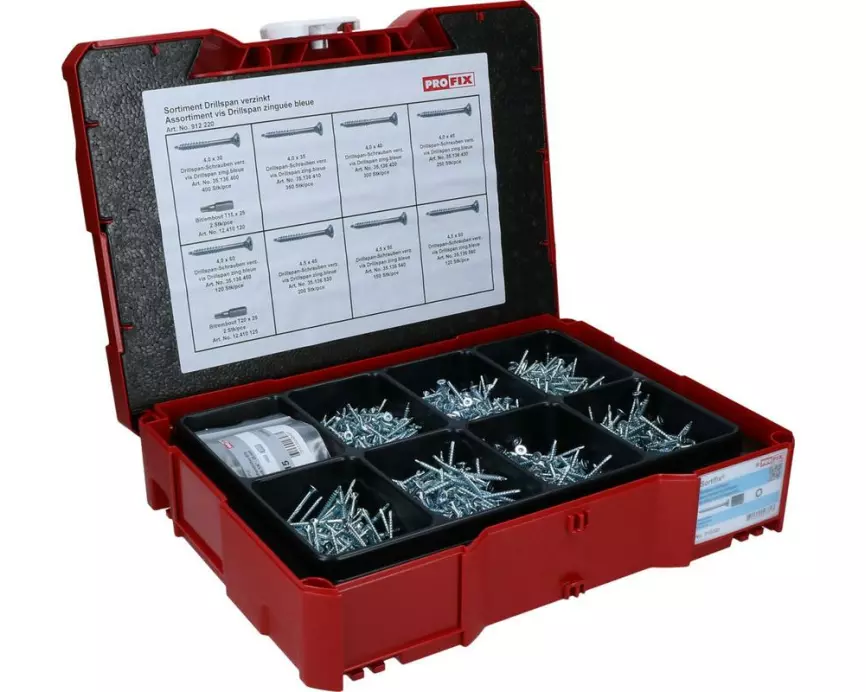 PROFIX Sortimentskoffer Profix Drillspan 398 x 296 x 105 mm
