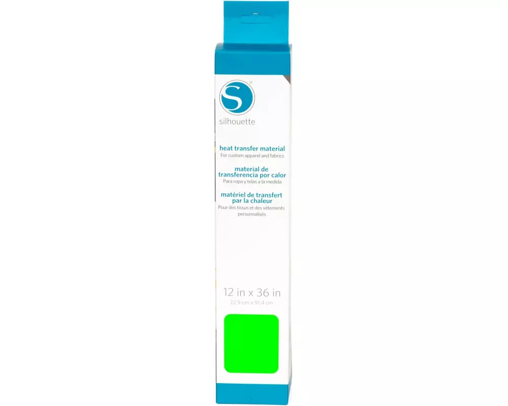 Silhouette Aufbügelfolie 30.5 cm x 91.4 cm Glatt, Neon Green