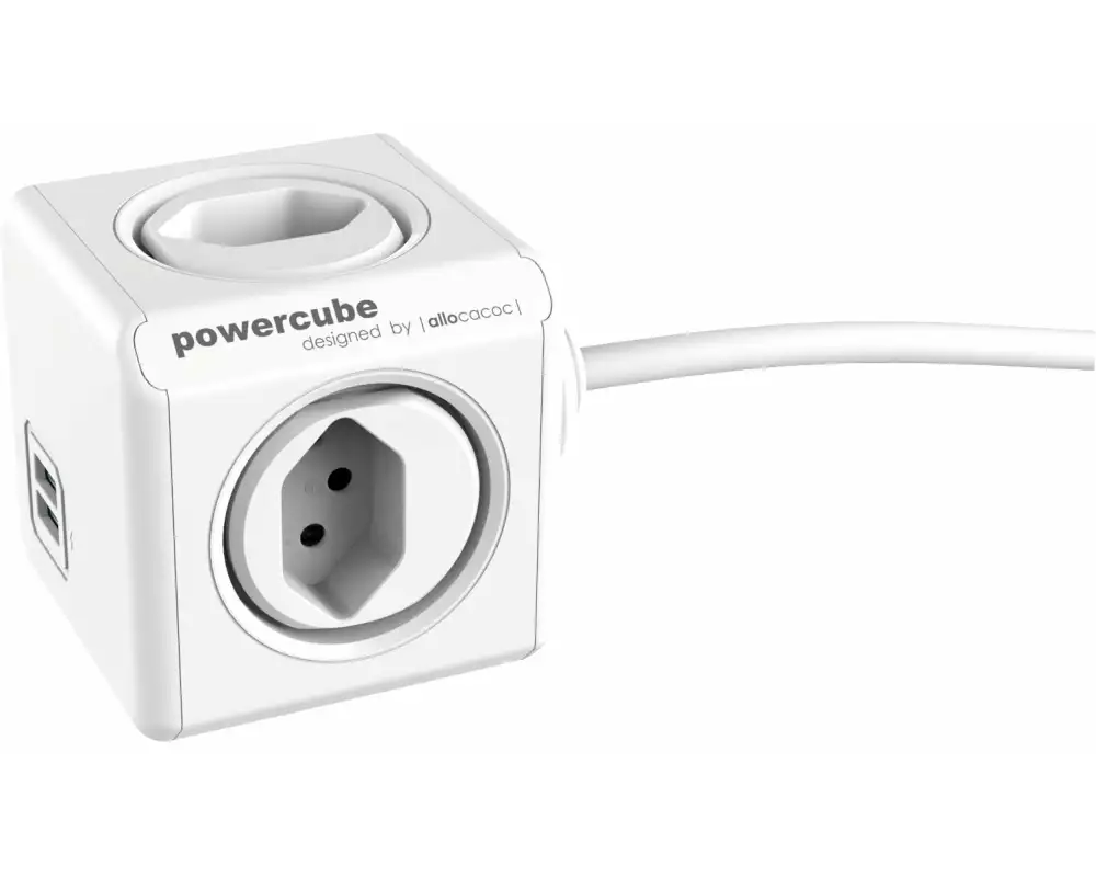 Allocacoc Tischsteckdosenleiste PowerCube Extended USB 4x T13