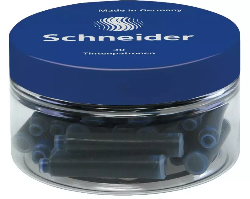 Schneider Tintenpatrone 30 Stück, Blau