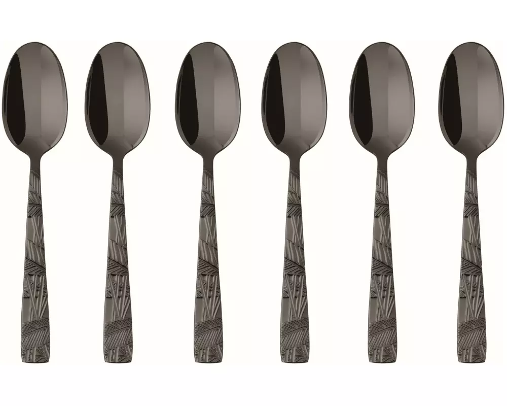 Sambonet Espressolöffel Jungle 6 Stück, Schwarz