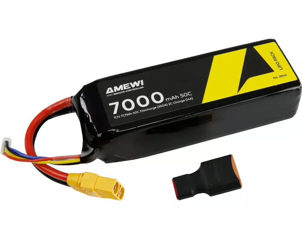Amewi RC-Akku LiPo 3S 11.1 V 7000 mAh 50C XT90