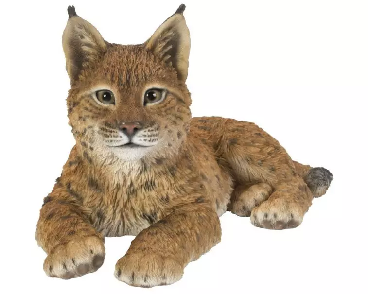 Vivid Arts Dekofigur Luchs 28 cm, Hellbraun