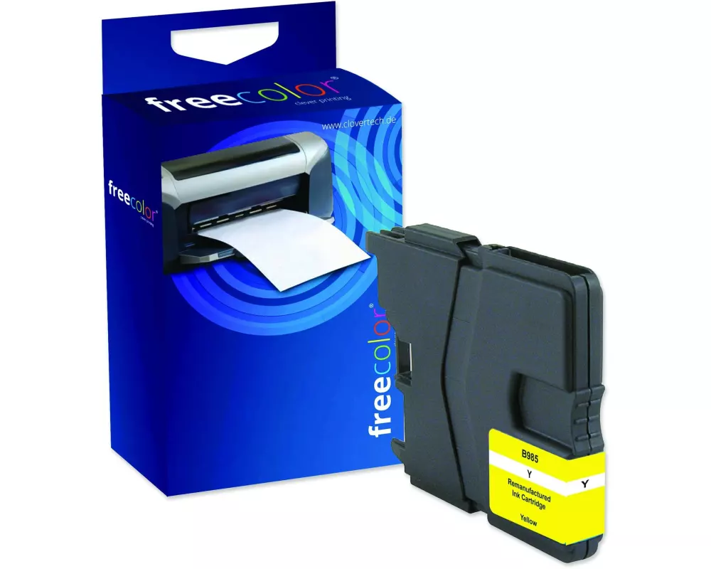 Freecolor Tinte Brother LC-985 Yellow