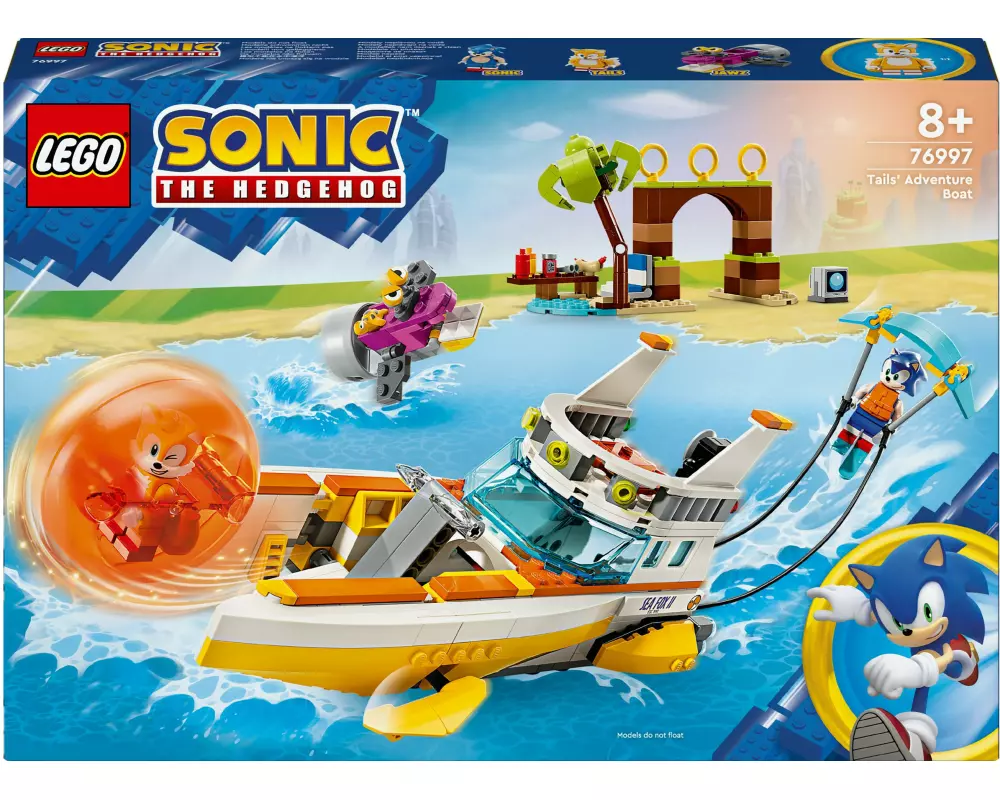 LEGO® Sonic Tails Abenteuerboot 76997