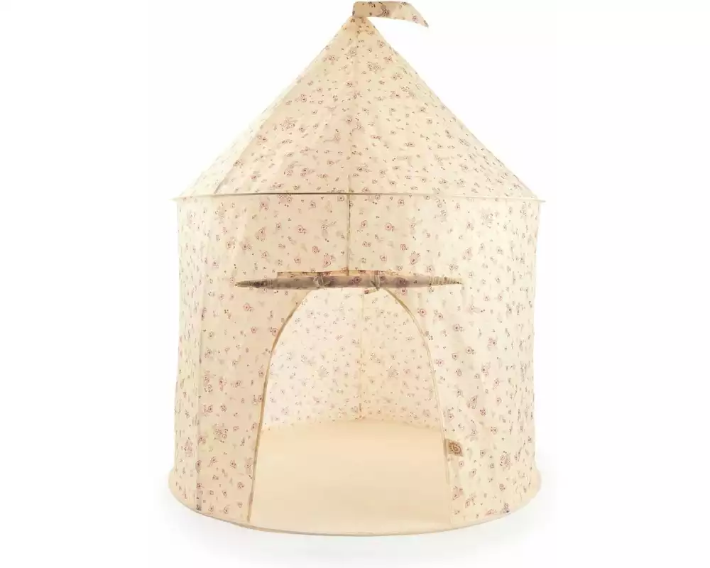 bieco Pop up Spielzelt Dots Gelb/rosa