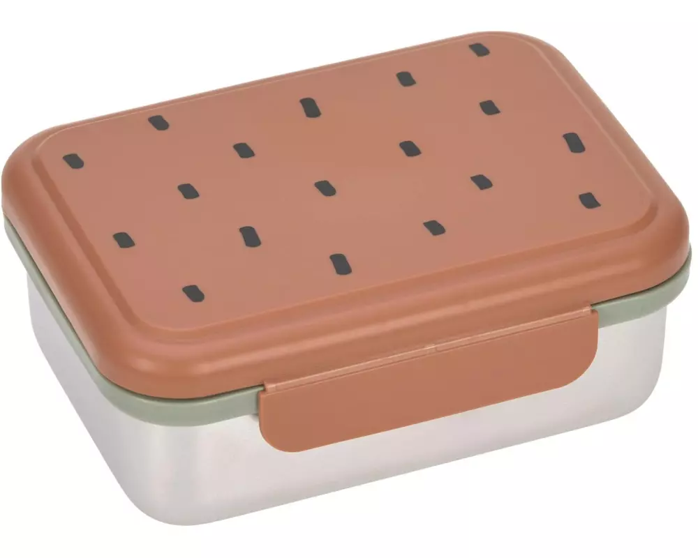 Lässig Lunchbox Edelstahl Happy Prints Caramel