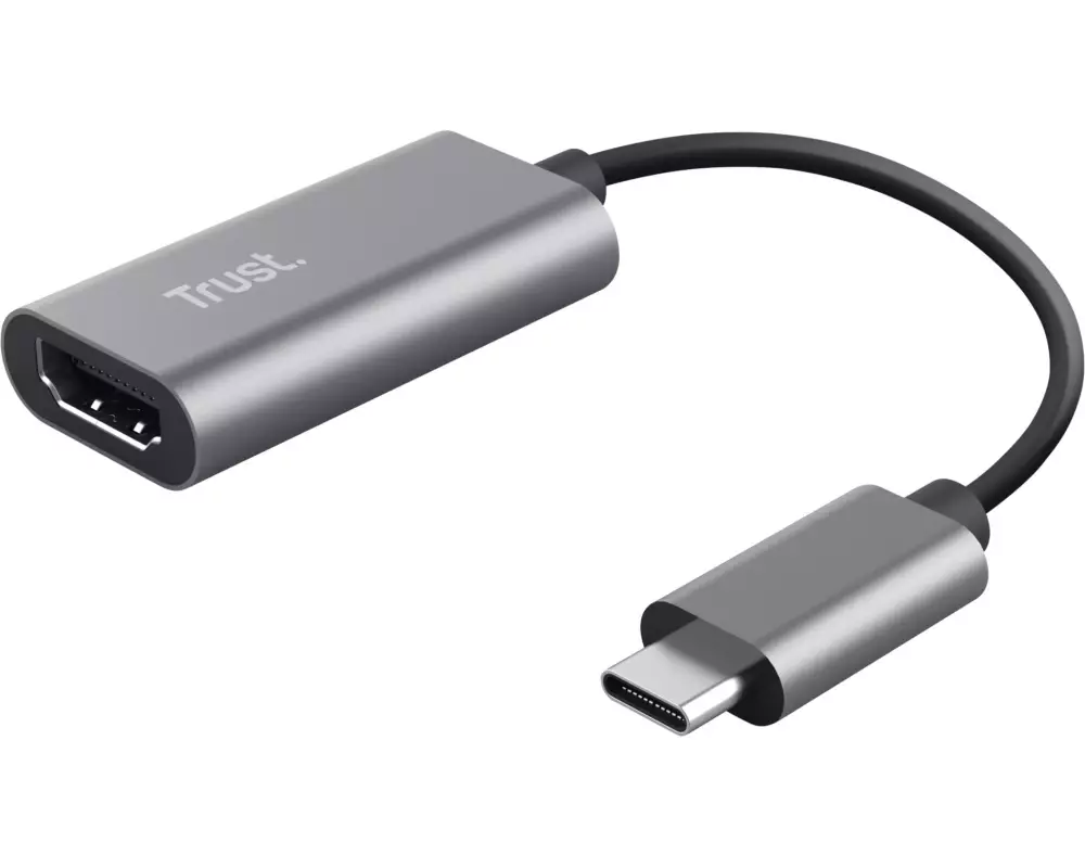 Trust Adapter USB-C-auf-HDMI USB Type-C - HDMI, Silber