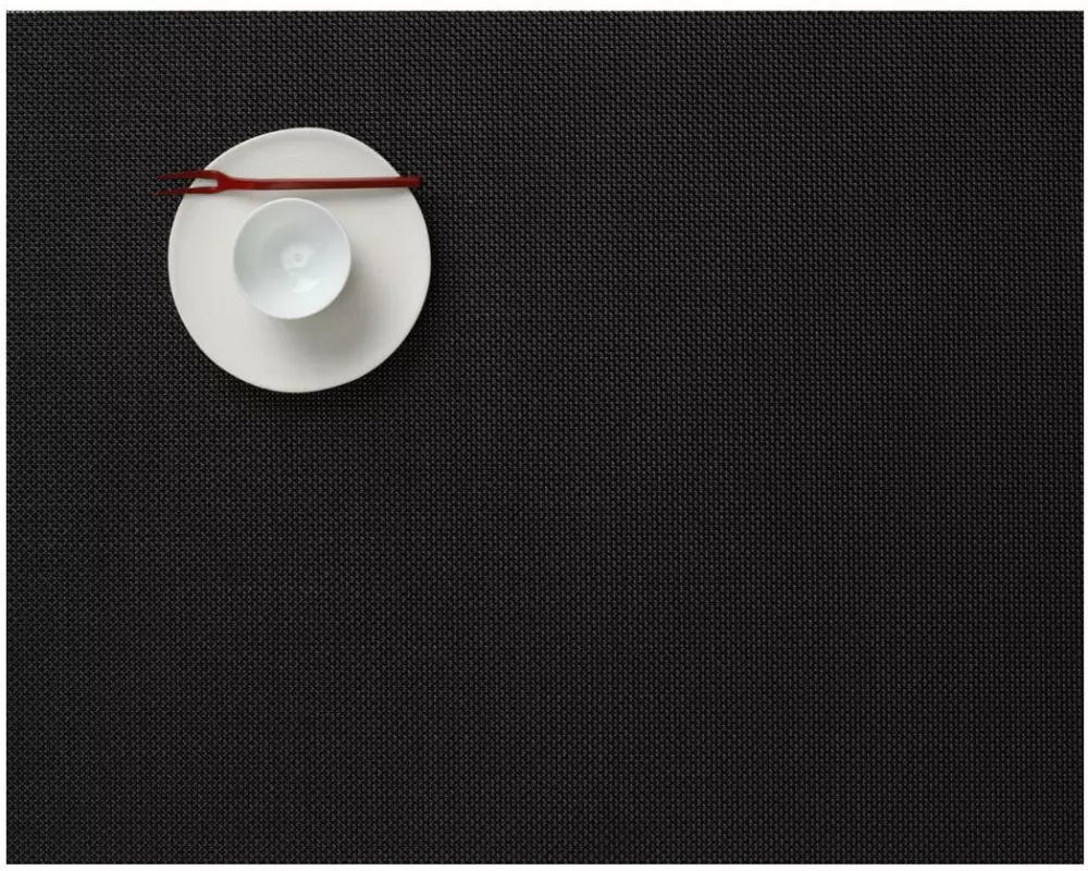 Chilewich Tischset Minibasketweave, 38 cm x 38 cm, Black