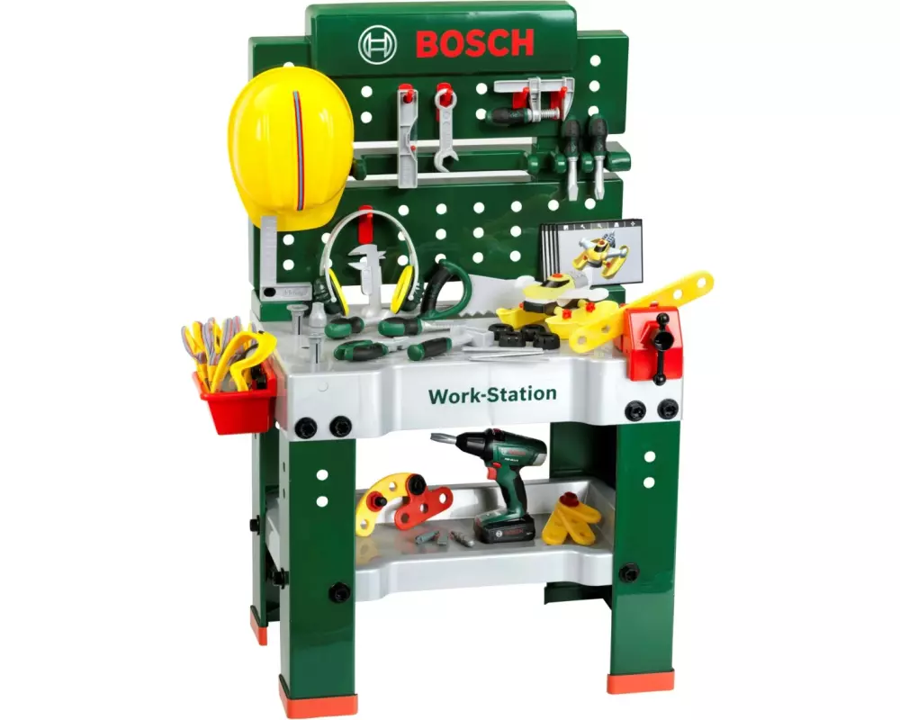 Klein-Toys Handwerker BOSCH Werkbank 81-teilig