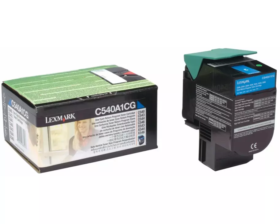 LEXMARK C540, C543, C544, X543, X544 Toner cyan Std Capacity 1.000 pages return