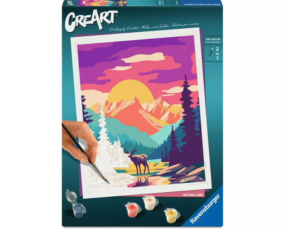 Ravensburger Malen nach Zahlen CreArt Nationalpark 24 x 30 cm