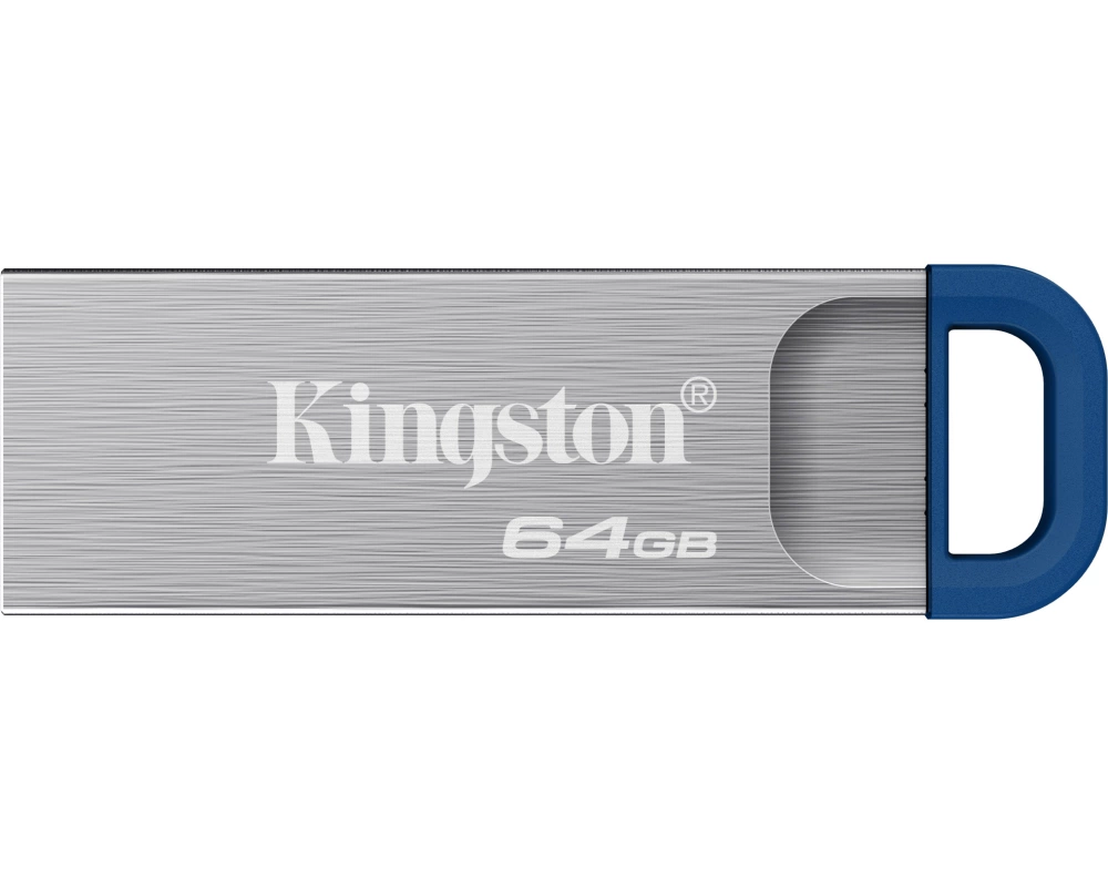 Kingston Technology DataTraveler Kyson USB-Stick 64 GB USB Typ-A 3.2 Gen 1 (3.1 Gen 1) Edelstahl