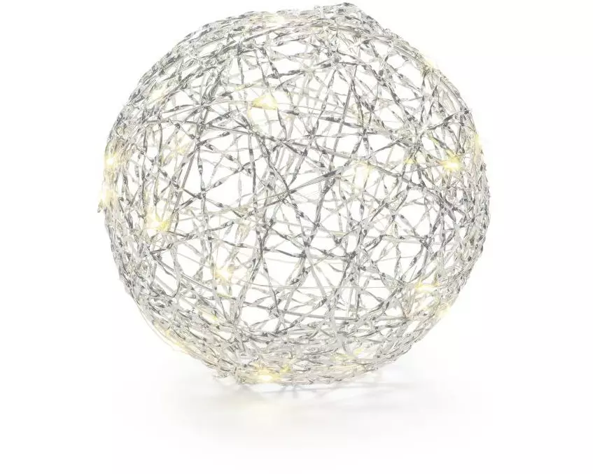 STT LED-Figur Silver Ball, 20 cm