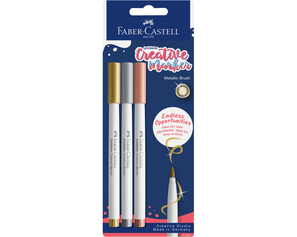 Faber-Castell Creative Marker Gofa Brush 3er Set