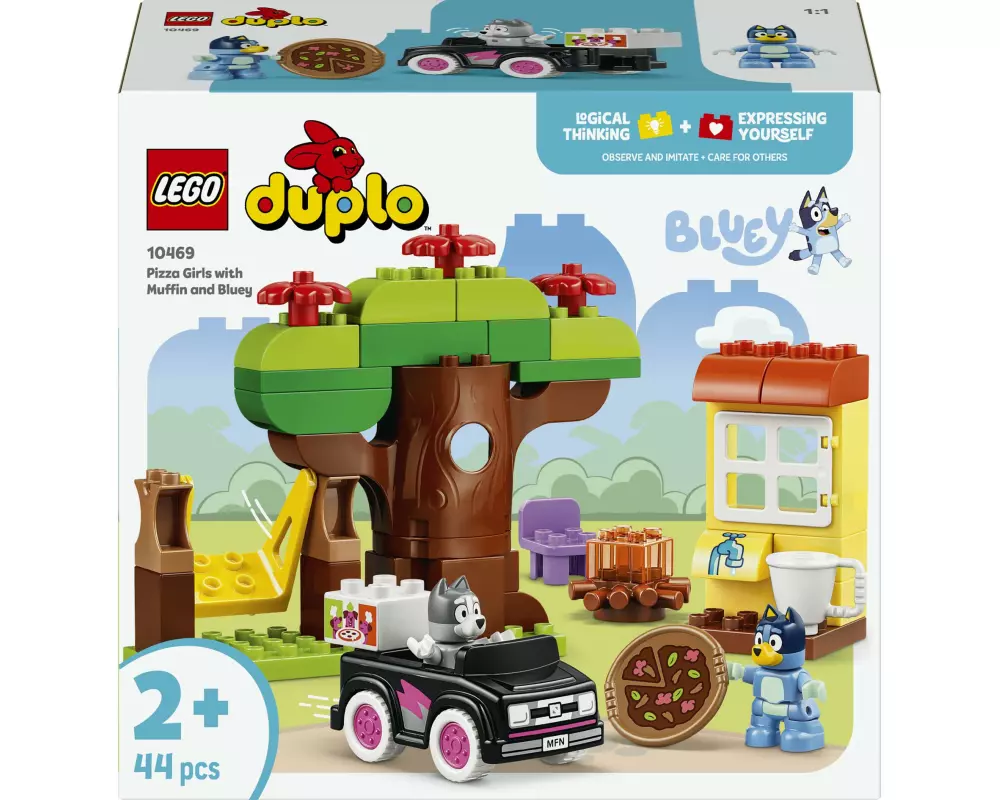 LEGO DUPLO Pizza-Schwestern mit Muffin und Bluey 10469