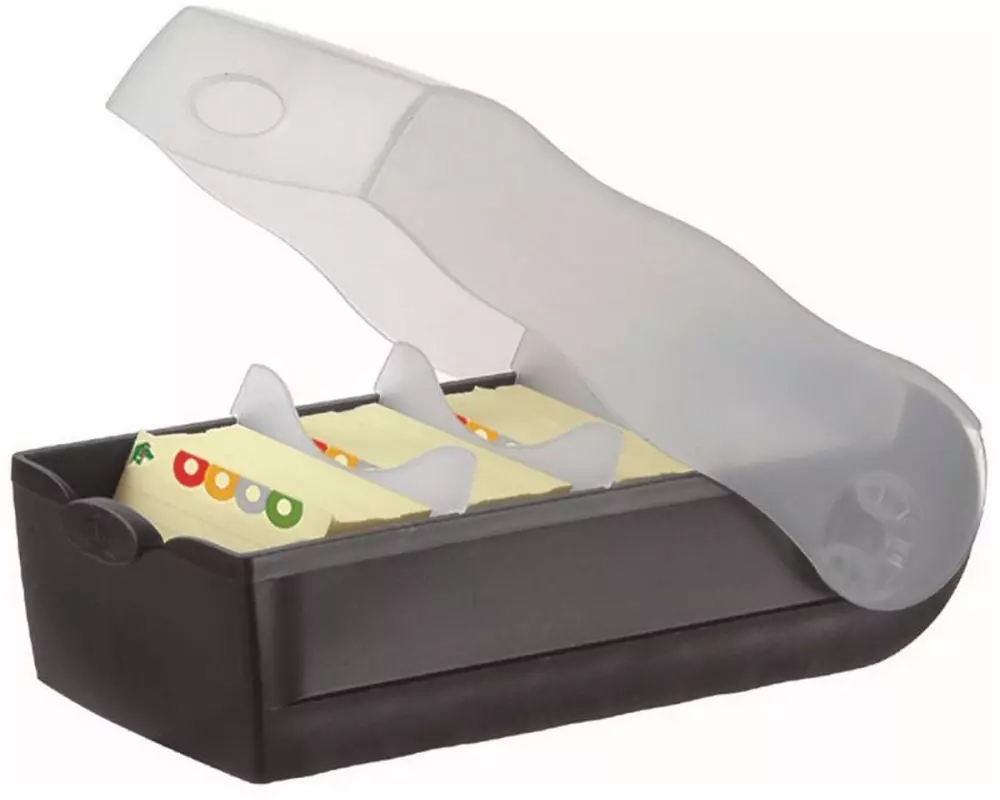 HAN Karteibox Croco A8, Schwarz