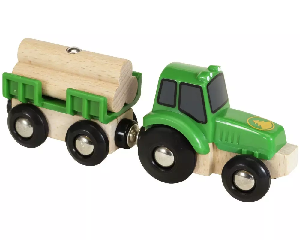 BRIO BRIO World Traktor mit Holz-Anhänger
