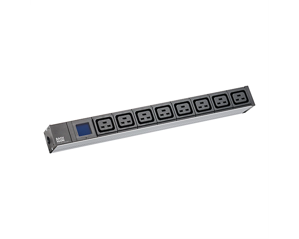 BACHMANN BN0500 19 Zoll 1HE 8xC19, Strom 2,0m CEE7/7