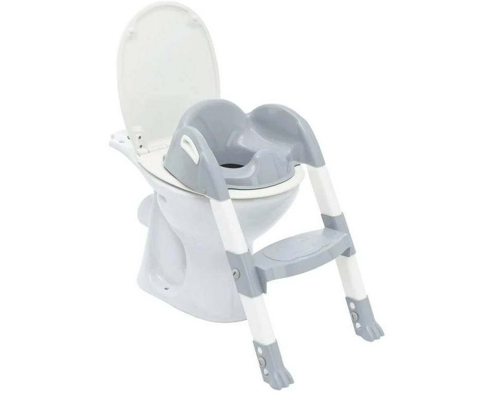Thermobaby Toiltettentrainer Kiddyloo mit Stufe Polypropylen Grau