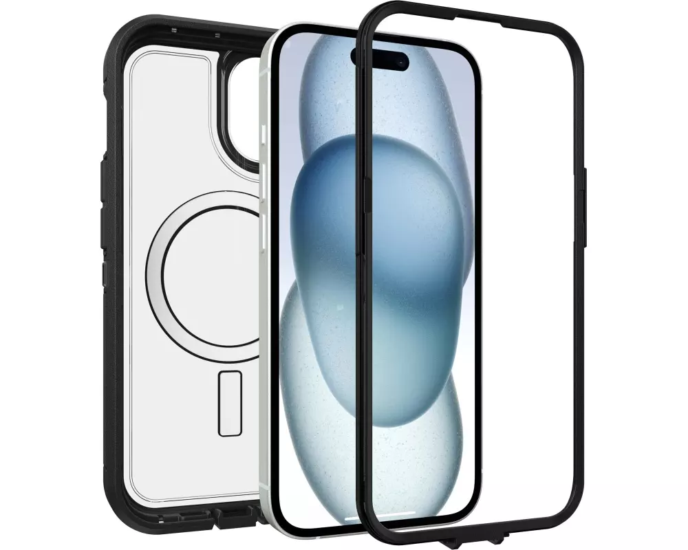 Otterbox Defender XT für iPhone 16e/15/14/13 Transparent/Schwarz