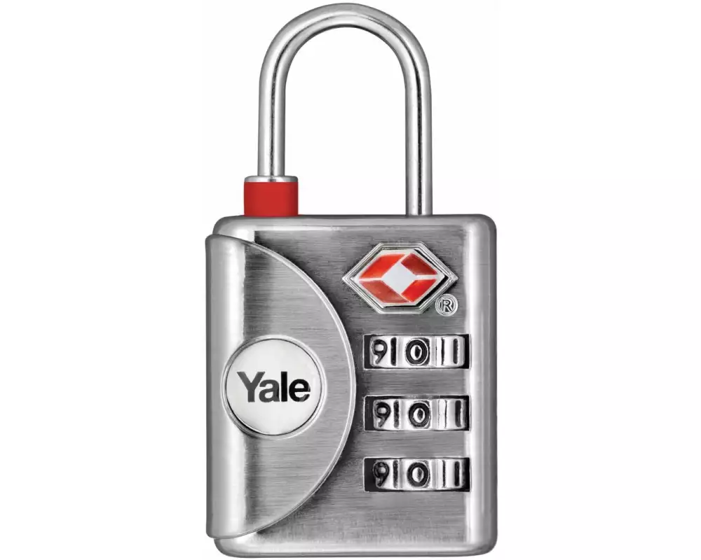 Yale Zahlenschloss TSA YTP1 32/19 Silber Zink/Stahl
