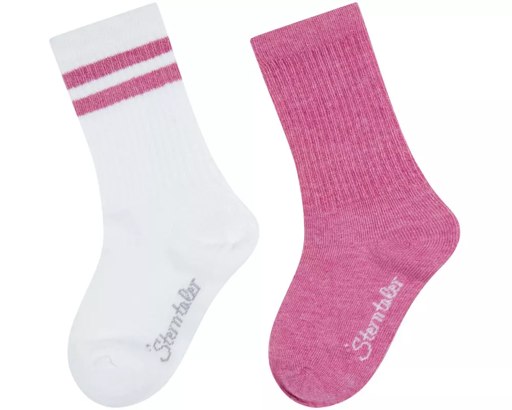Sterntaler Socken Active Uni lang 2er Set Pink Melange Gr. 23-26