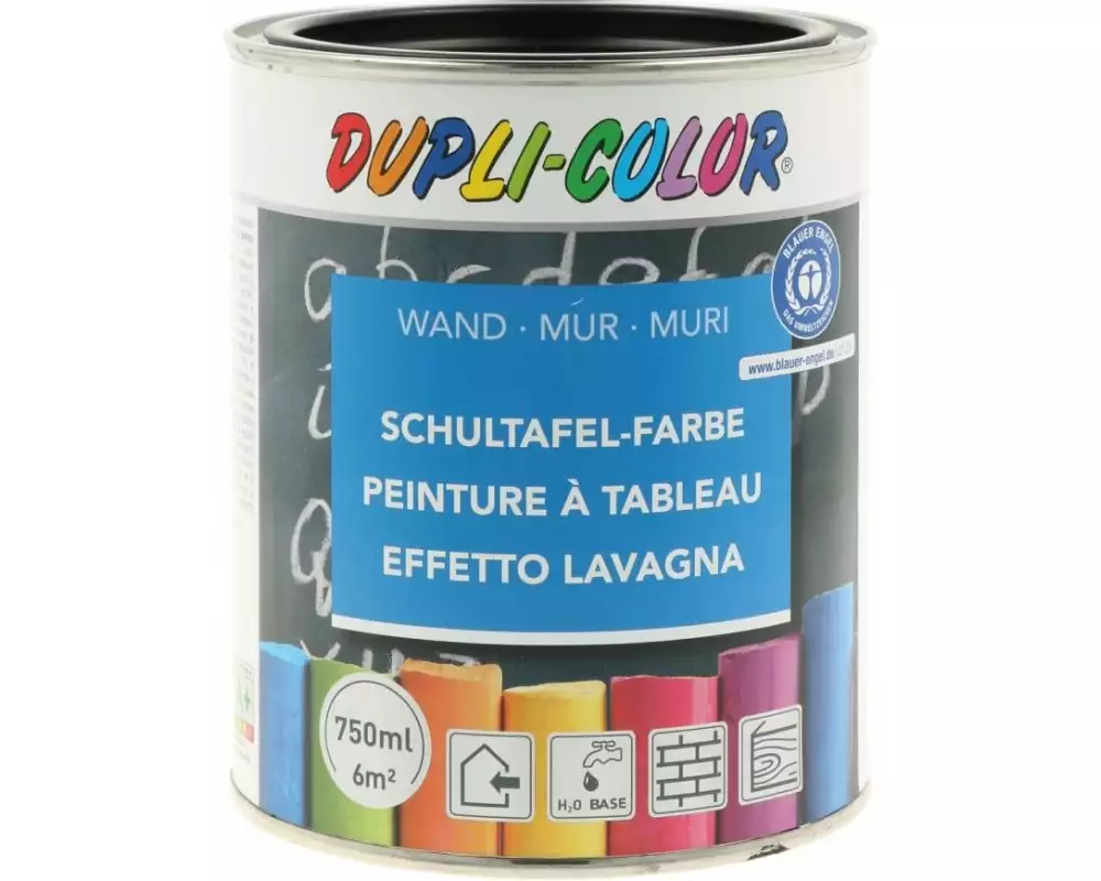 DUPLI-COLOR Schultafel-Farbe Schwarz, 750 ml